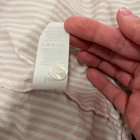 Knix Classic Cotton 2-Piece PJ Set Pink Stripes, Relaxed Fit - Picture 8 of 12